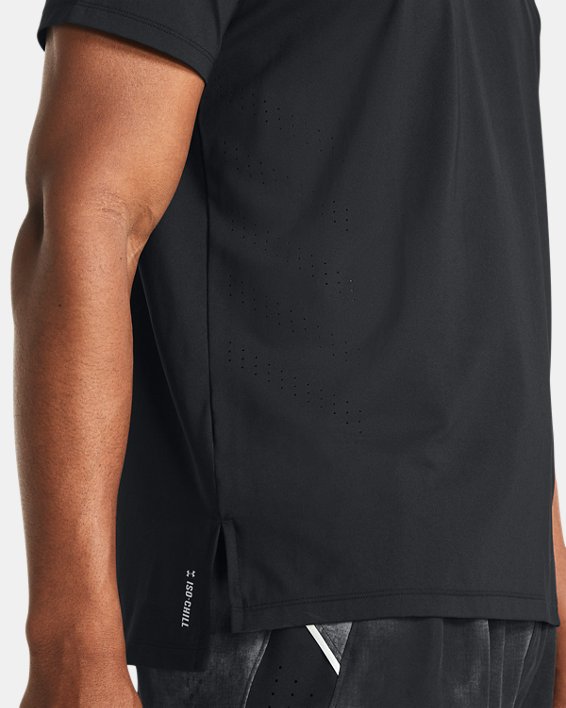 Men's UA Launch Elite Short Sleeve, Black, pdpMainDesktop image number 2